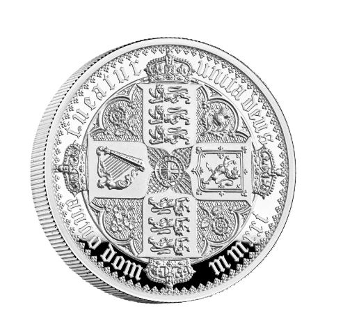 The Royal Mint 2 oz stříbrná mince Gothic Crown 2021 Proof - Royal Mint