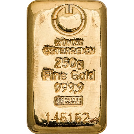 Zlatý investiční slitek 250g MÜNZE ÖSTERREICH