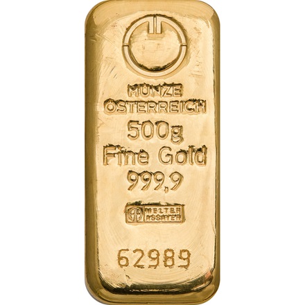 Zlatý investiční slitek 500g MÜNZE ÖSTERREICH