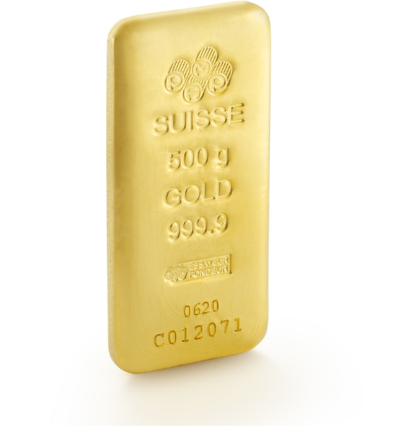 Zlatý investiční slitek 500g PAMP SUISSE