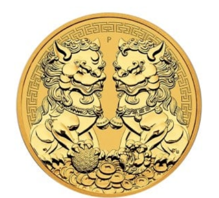 The Perth Mint 1 oz zlatá mince Strážný lev Pixiu - Čínské mýty a legendy 2021 - Perth Mint