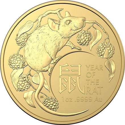 The Royal Australian Mint 1 oz zlatá mince Lunar Rok Krysy/myši 2020 – Royal Australian Mint