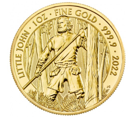 The Royal Mint 1 oz zlatá mince Malý John - Mýty a Legendy 2022 Royal Mint