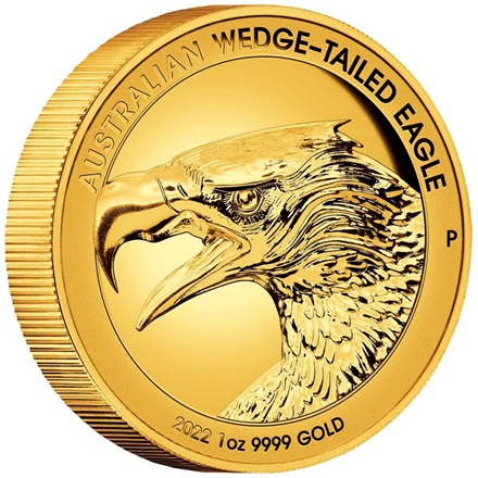 The Perth Mint 1 oz zlatá mince Wedge Tailed Eagle 2022 - PROOF, High Relief - Perth Mint