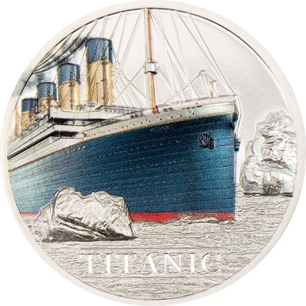 Stříbrná mince 1 oz Titanic 2022 High Relief - CIT Coin Invest Lichtenštejnsko