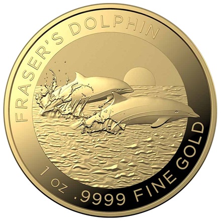 The Royal Australian Mint 1 oz zlatá mince Delfín Fraserův 2021 - Royal Australian Mint