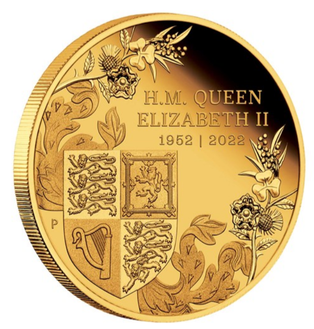 The Perth Mint 2 oz zlatá mince The Queen ́s Platinum Jubilee 2022 PROOF – Perth Mint