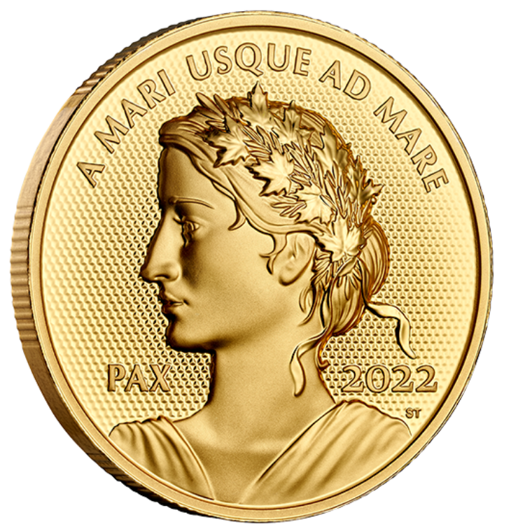 Zlatá mince 33,17g Peace Dollar 2022 Proof High Relief - Royal Canadian Mint