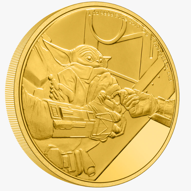 1 oz zlatá mince STAR WARS - Grogu Baby Yoda - 2022 - PROOF - New Zealand Mint