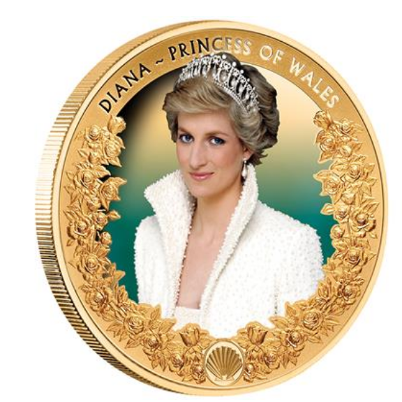 Zlatá mince 1 oz LADY DIANA PRINCEZNA Z WALESU 2022 Proof - TOKELAU