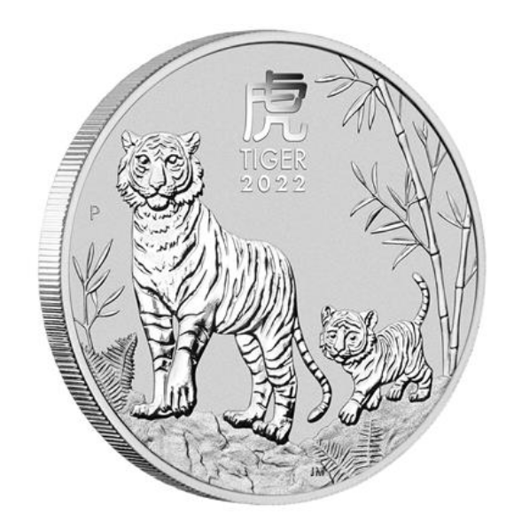 The Perth Mint 1 kg stříbrná mince Silver Lunar III Rok Tygra 2022 - Perth Mint