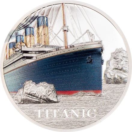 Stříbrná mince 3 oz Titanic 2022 High Relief - CIT Coin Invest Lichtenštejnsko