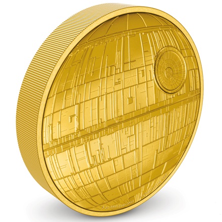 5 oz zlatá mince STAR WARS - Hvězda smrti 2022 PROOF - New Zealand Mint