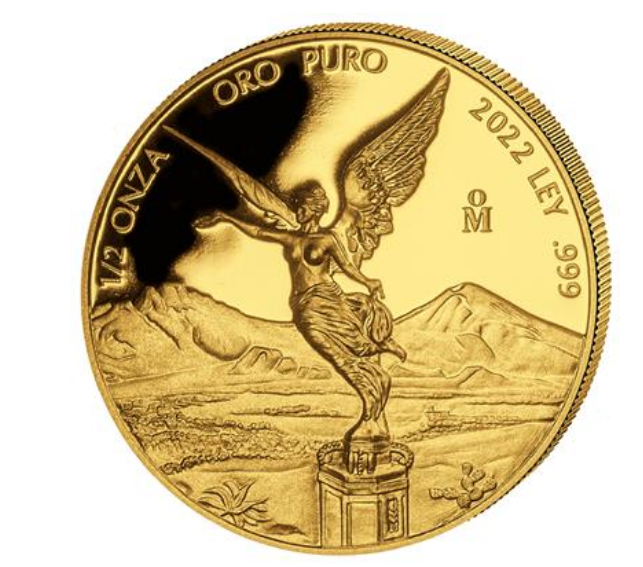 1/2 oz zlatá mince Gold Mexico Libertad 2022 PROOF - BANCO DE MEXICO CASA DE MONEDA MINT