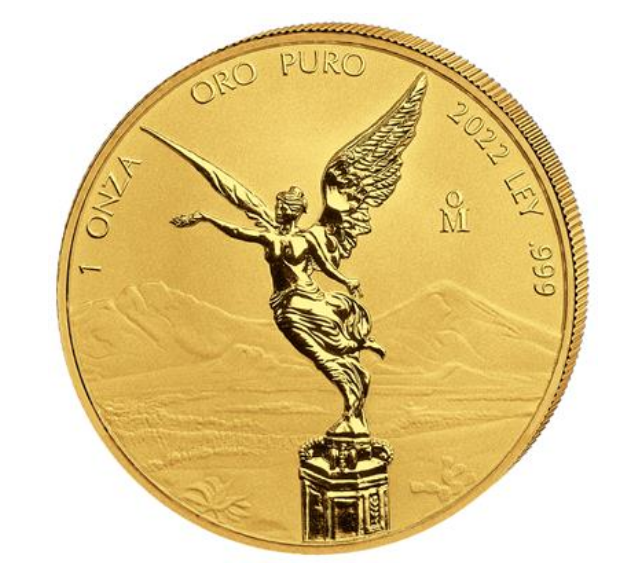 1 oz zlatá mince Gold Mexico Libertad 2022 REVERSE PROOF - BANCO DE MEXICO CASA DE MONEDA MINT