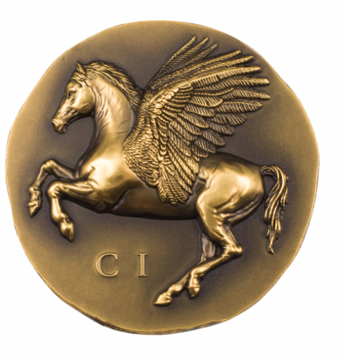 1 oz zlatá mince Pegasus Proof Antique Finish High Relief 2022 - CIT Coin Invest