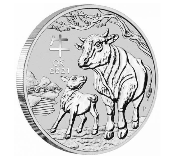The Perth Mint 1 kg stříbrná mince Silver Lunar III Rok Buvola 2021 Perth Mint