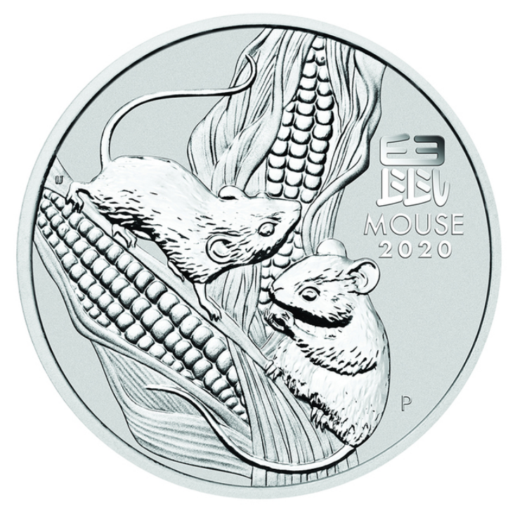 The Perth Mint 1 kg stříbrná mince Silver Lunar III Rok Myši 2020 Perth Mint