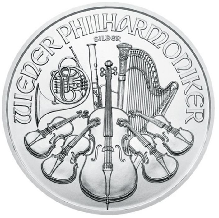 1 oz stříbrná mince Wiener Philharmoniker