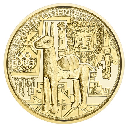 Zlatá mince 1/2 oz Zlatý poklad Inků Proof – Leštěný povrch – 2021 – Münze Österreich