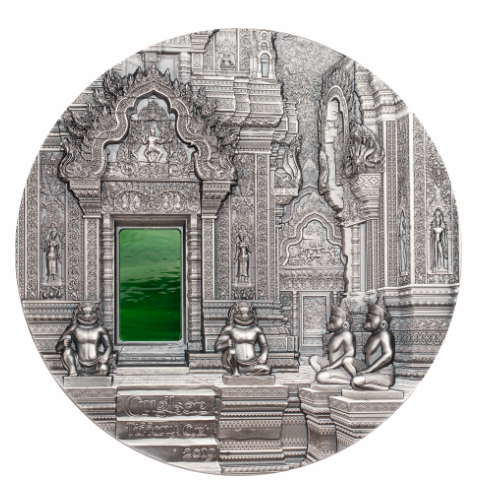 Stříbrná mince 1 kg Silver Tiffany Art - Angkor 2019 Proof Antik Finish High Relief - CIT Coin Invest