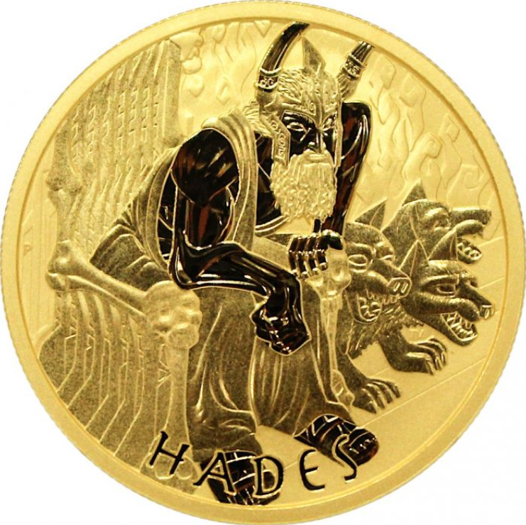 The Perth Mint 1 oz zlatá mince Gods of Olympus - Hades 2021 BU - Perth Mint