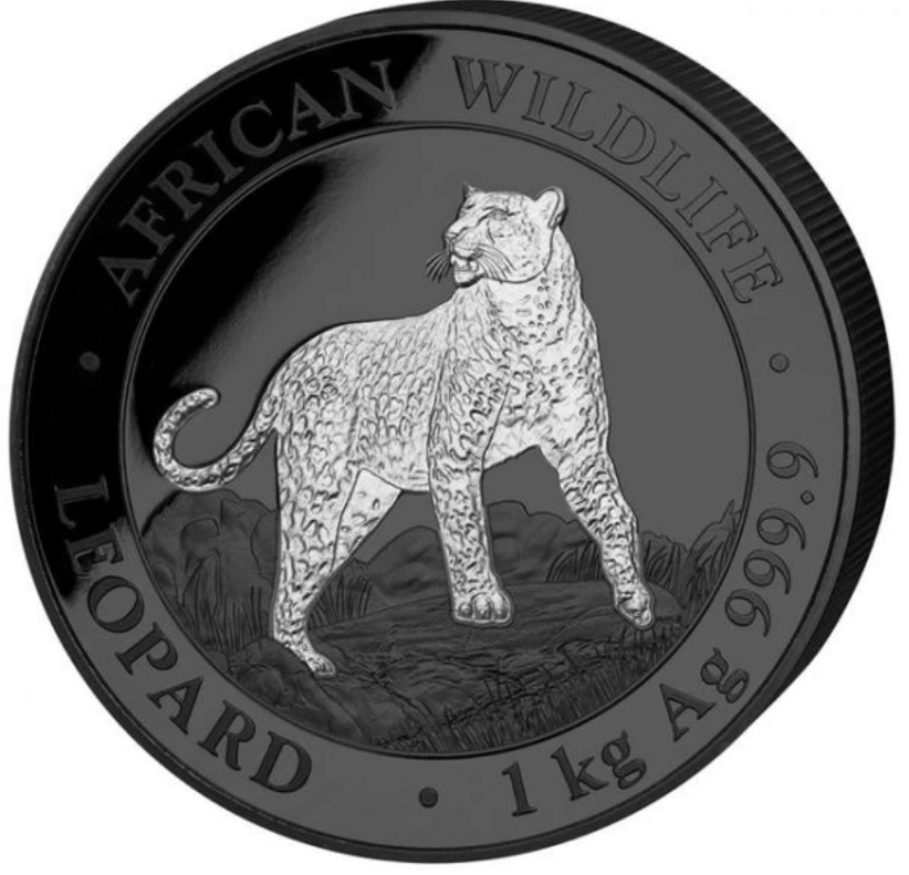 1 kg stříbrná mince Leopard - African Wildlife BU 2022 – Bayerisches Hauptmünzamt