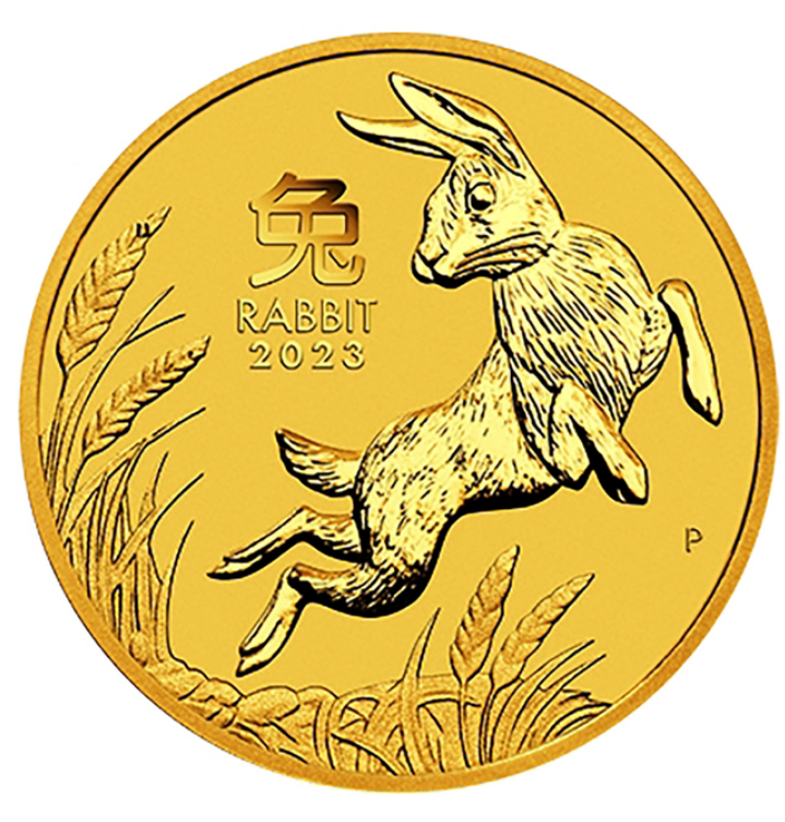The Perth Mint 1/2 oz zlatá mince Lunar III Rok Králíka 2023 – Perth Mint