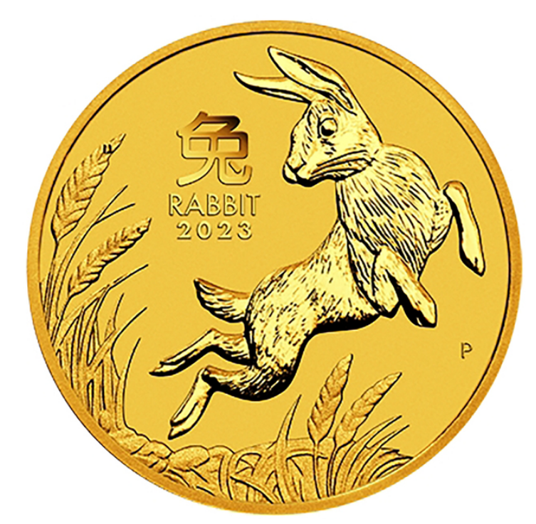 The Perth Mint 10 oz zlatá mince Lunar III Rok Králíka 2023 – Perth Mint