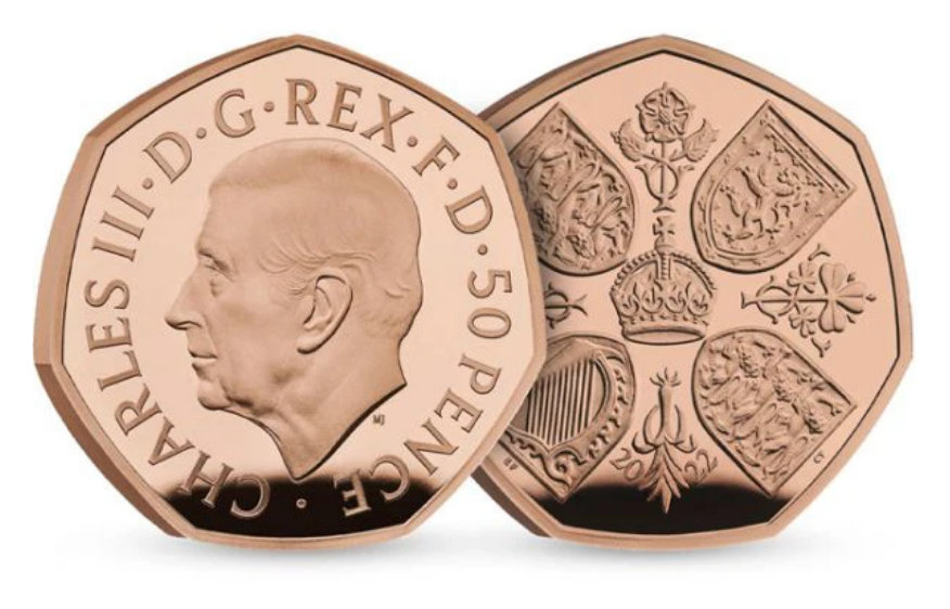The Royal Mint Zlatá mince 1/2 oz Queen ELIZABETH II (Královna Alžběta II) Proof 50p 2022 - Royal Mint