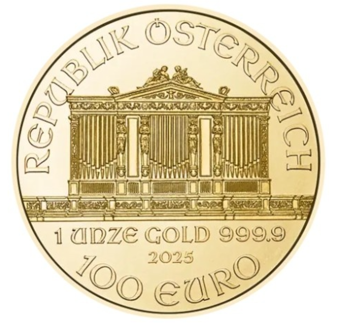 1 oz zlatá mince Wiener Philharmoniker 2024 Münze Österreich