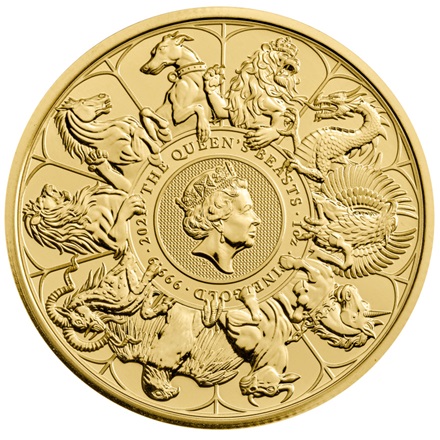 1 oz zlatá mince The Queen's Beasts – Completer Coin 2021 Royal Mint