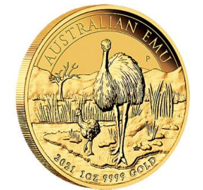 1 oz zlatá mince Gold Emu - 2021 Perth Mint