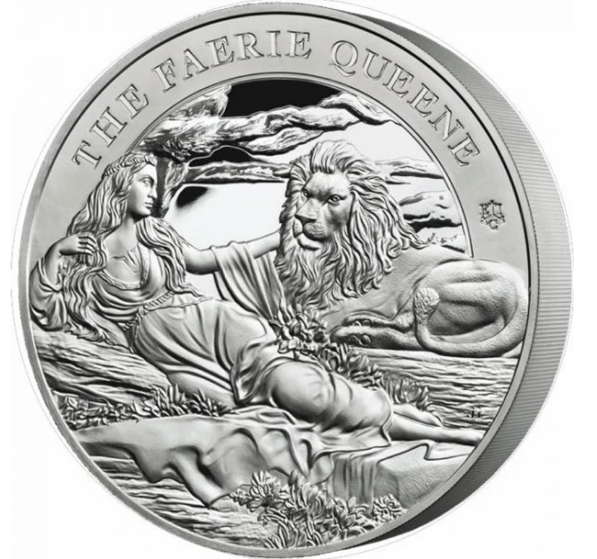 1 kg stříbrná mince UNA & LEV 2023 Faerie Queene Proof - Svatá Helena