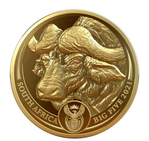 Zlatá mince 1 oz Buvol Big Five Serie I PROOF 2021 – South African Mint