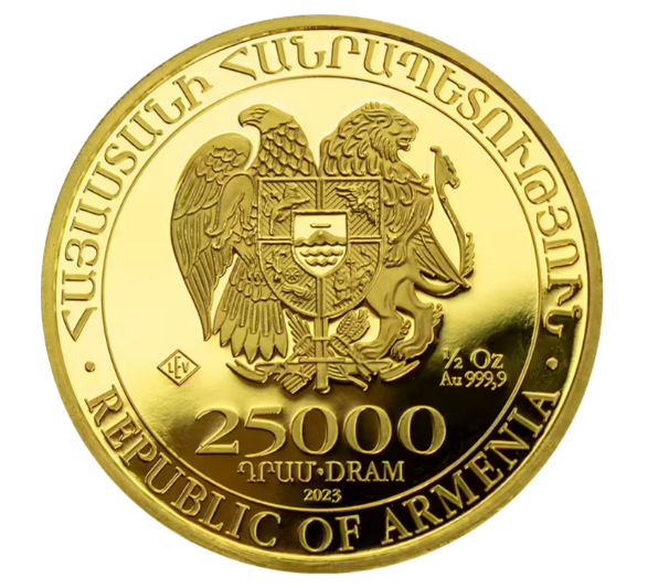 1/2 oz zlatá mince Noemova Archa 2023 Leipziger Edelmetallverarbeitung