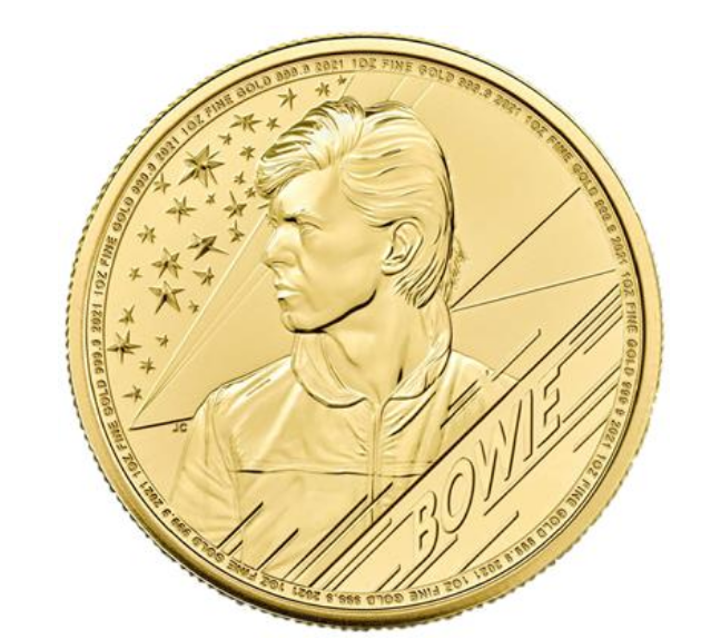 The Royal Mint 1 oz zlatá mince DAVID BOWIE - Hudební legendy 2021 BU - Royal Mint
