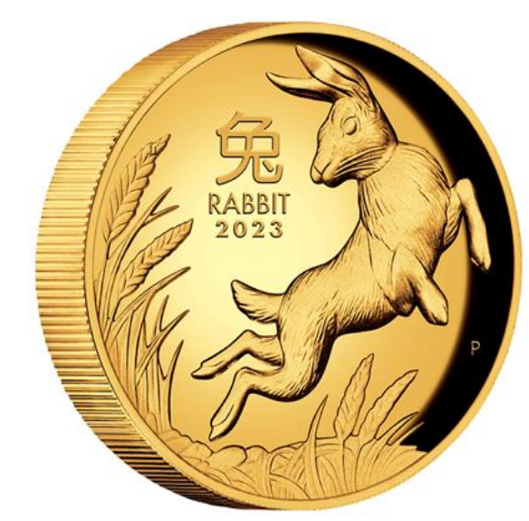 The Perth Mint 1 oz zlatá mince Lunar III Rok Králíka Proof High Relief 2023 – Perth Mint