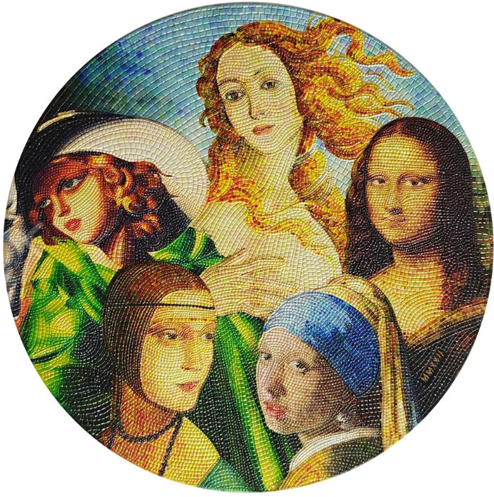 5 oz stříbrná mince 5 LADIES (GREAT MICROMOSAIC PASSION) - Proof, High Relief 2022 - CIT Coin Invest