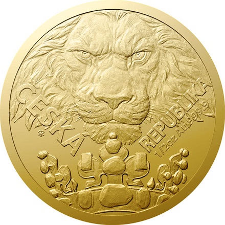 1 oz zlatá mince Český lev 2023 NIUE