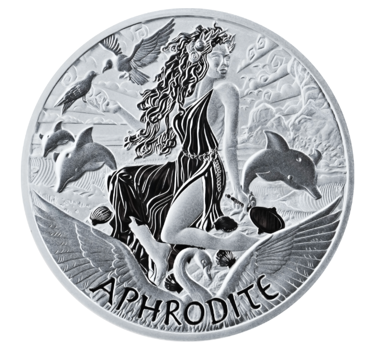 The Perth Mint 5 oz stříbrná mince Bohové Olympu - APHRODITA 2022 BU - Perth Mint