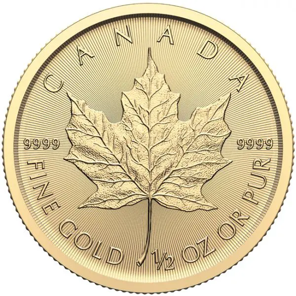 1/2 oz zlatá mince Gold Maple Leaf 2024 Royal Canadian Mint