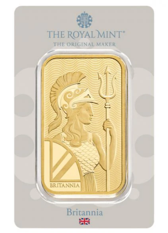 The Royal Mint Zlatý investiční slitek 100g Britannia Royal Mint