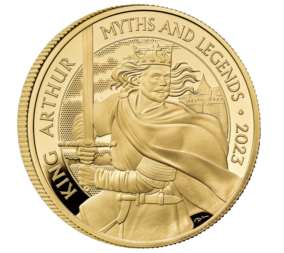 The Royal Mint 1 oz zlatá mince Král Artuš - Mýty a Legendy PROOF 2023 Royal Mint