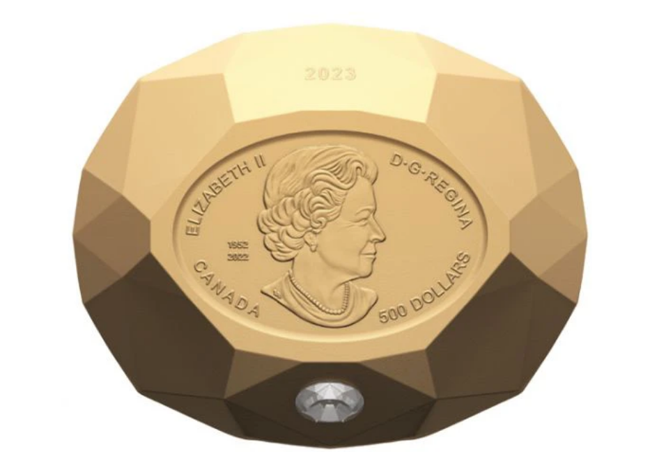 Zlatá mince 171,8g Forevermark Black Label Diamond 2023 PROOF - Royal Canadian Mint