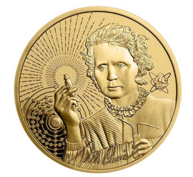 1 oz zlatá mince MARIE CURIE 2023 - ICONS OF INSPIRATION - BU - Niue