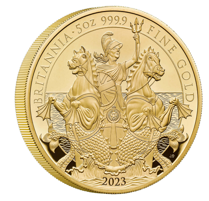 The Royal Mint 5 oz zlatá mince Gold Britannia 2023 PROOF - Royal Mint