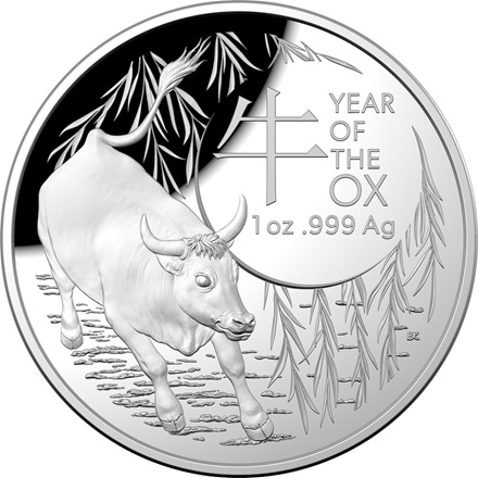 The Royal Australian Mint 1 oz stříbrná mince Lunar Bůvol PROOF, oblouková ražba 2021 – Royal Australian Mint