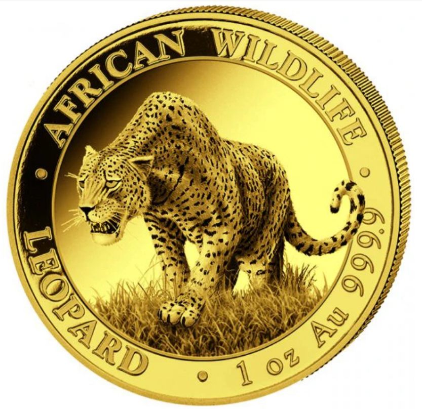1 oz zlatá mince Gold Somalia Leopard 2023 Bayerisches Hauptmünzamt