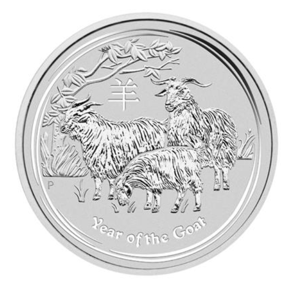 The Perth Mint 1 kg stříbrná mince Silver Lunar II Rok Kozy 2015 BU - Perth Mint